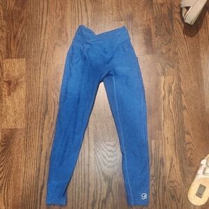 Bombshell V FRONT BLUE LEGGINGS NWOT Size Small